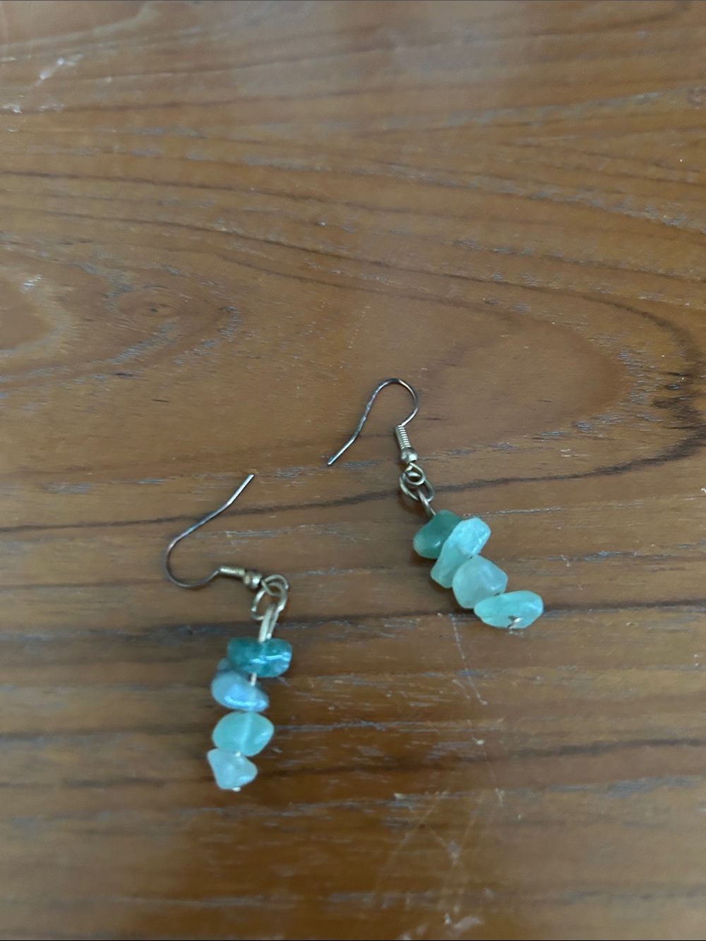 Handmade Aqua Gemstone Drop Earrings - Women Jewelry